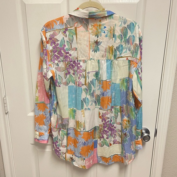 By Anthropologie Colorful Multi Pattern Button Down - Picture 11 of 12